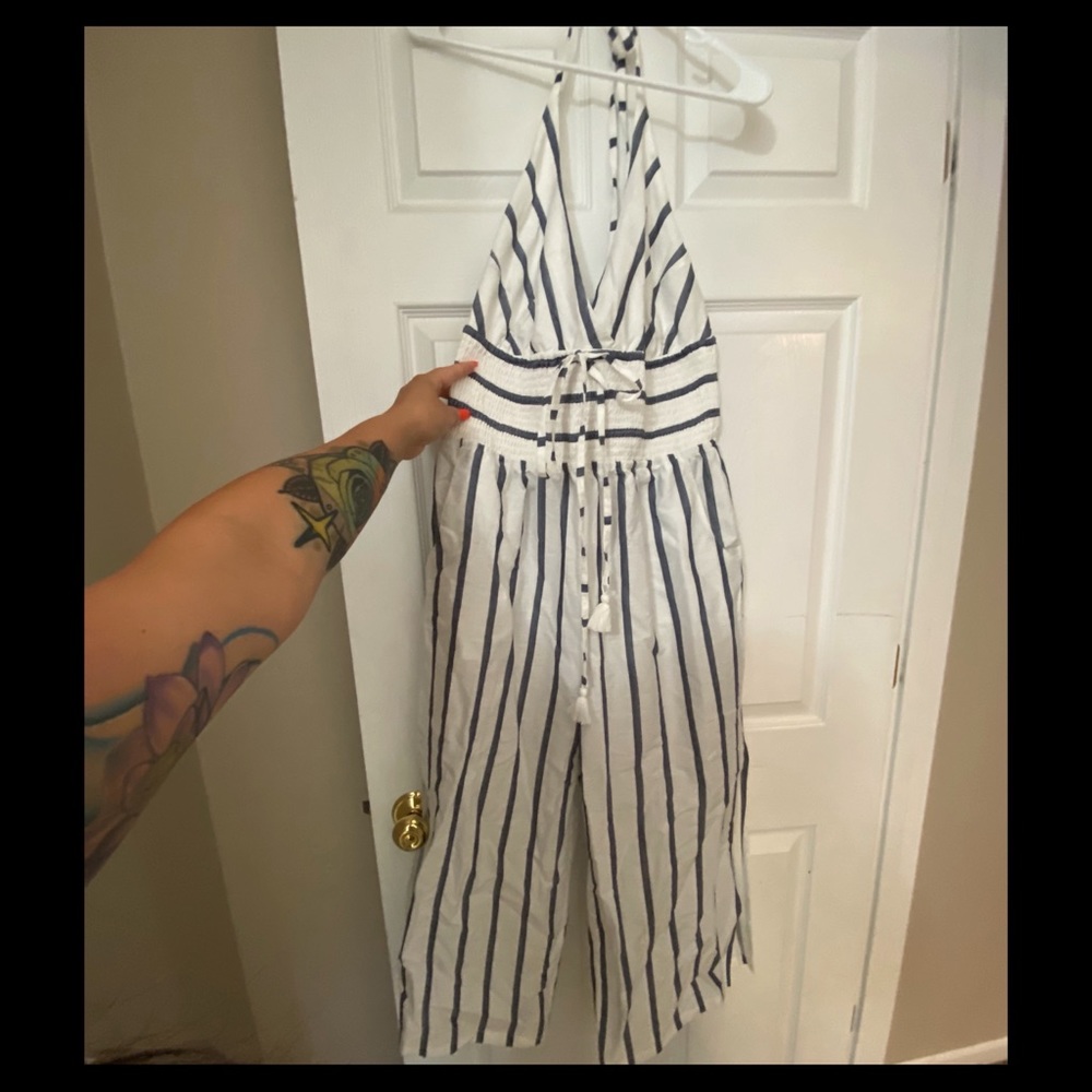 Venus Halter Cropped Jumpsuit